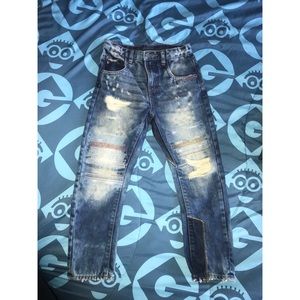 Zara Boys Distressed/Patch Denim